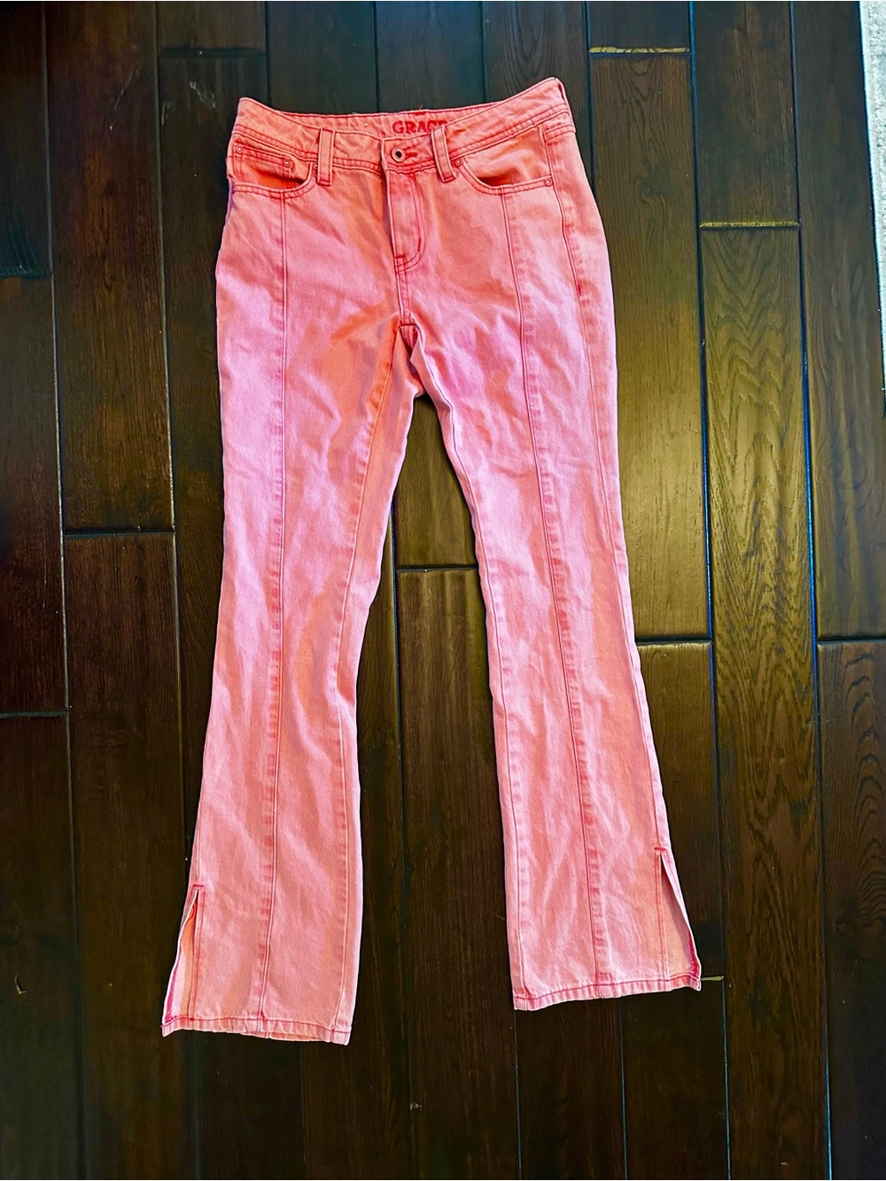 Pink Flared Women's Jeans